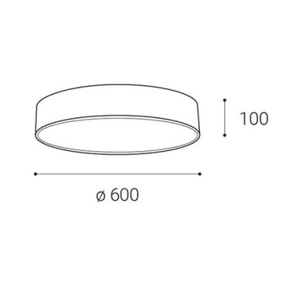 LED2 - LED loftlampe dæmpbar MONO LED/60W/230V 3000K/4000K sort