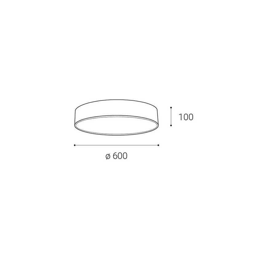 LED2 - LED loftlampe dæmpbar MONO LED/60W/230V 3000K/4000K sort