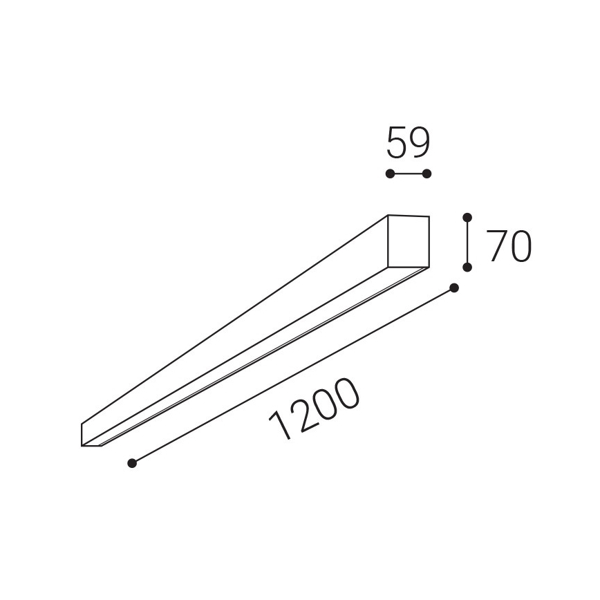 LED2 - LED loftlampe dæmpbar NOLI LED/40W/230V 3000K/3500K/4000K hvid
