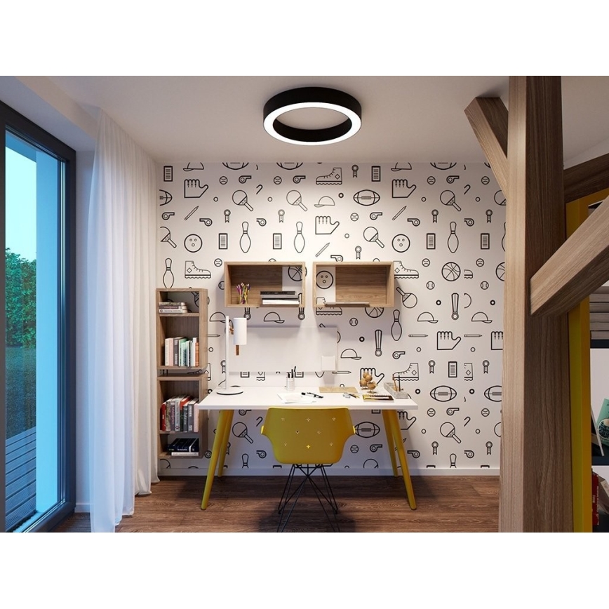 LED2 - LED loftlampe dæmpbar SATURN LED/50W/230V 3000K/4000K sort