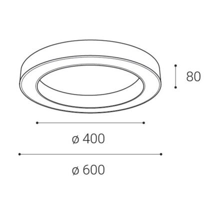 LED2 - LED loftlampe dæmpbar SATURN LED/50W/230V 3000K/4000K sort