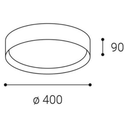 LED2 - LED loftlampe MILA LED/30W/230V 3000/4000K