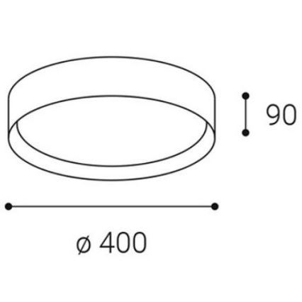 LED2 - LED loftlampe MILA LED/30W/230V 3000/4000K