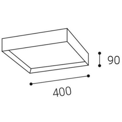 LED2 - LED loftlampe MILO LED/30W/230V 3000/4000K hvid