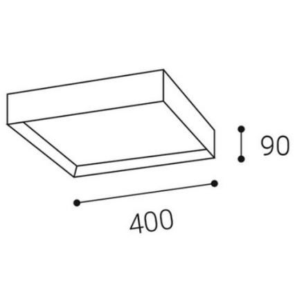 LED2 - LED loftlampe MILO LED/30W/230V sort 3000/4000K