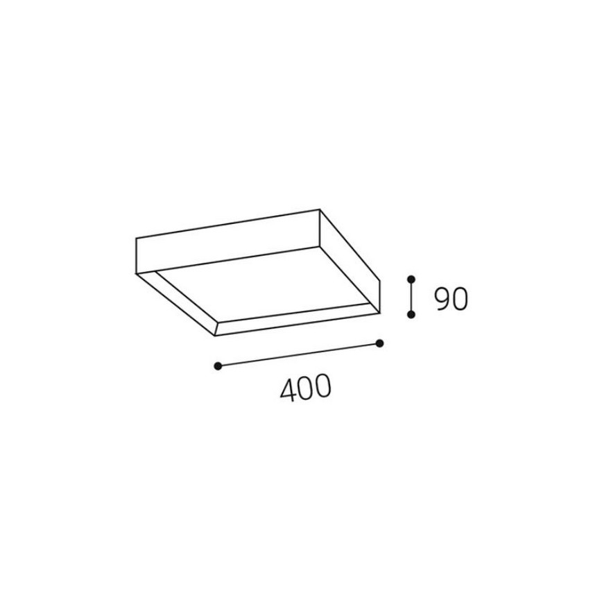 LED2 - LED loftlampe MILO LED/30W/230V sort 3000/4000K