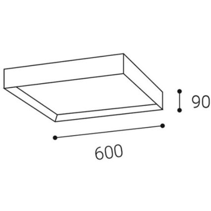 LED2 - LED loftlampe MILO LED/60W/230V 3000/4000K hvid