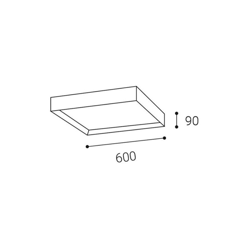 LED2 - LED loftlampe MILO LED/60W/230V 3000/4000K hvid