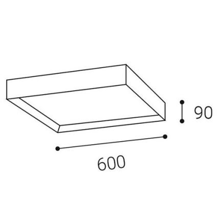 LED2 - LED loftlampe MILO LED/60W/230V 3000/4000K