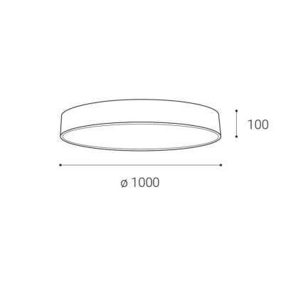 LED2 - LED loftlampe MONO LED/153W/230V 4000K diameter 100 cm hvid