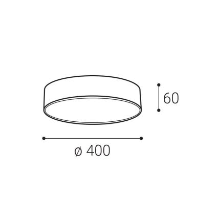 LED2 - LED loftlampe MONO LED/30W/230V 3000K/4000K sort