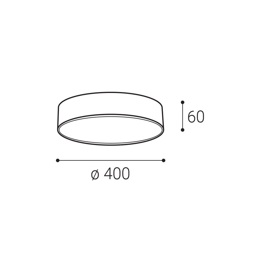 LED2 - LED loftlampe MONO LED/30W/230V 3000K/4000K sort