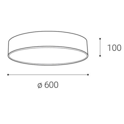 LED2 - LED loftlampe MONO LED/60W/230V 3000/4000K hvid