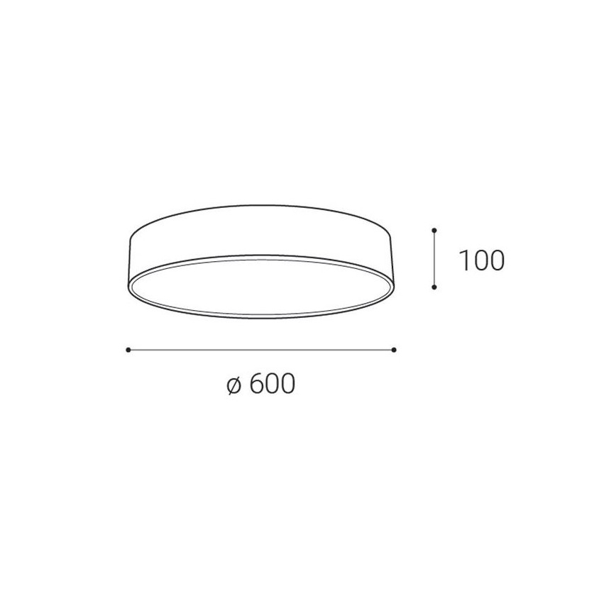 LED2 - LED loftlampe MONO LED/60W/230V 3000/4000K hvid
