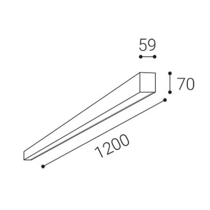 LED2 - LED loftlampe NOLI LED/40W/230V 3000K/3500K/4000K hvid