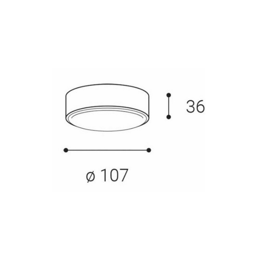 LED2 - LED loftlampe ROLO LED/6W/230V IP65 antracitgrå