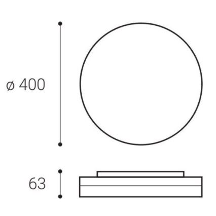 LED2 - LED loftlampe ROUND II LED/30W/230V IP54 3000/4000/5700K