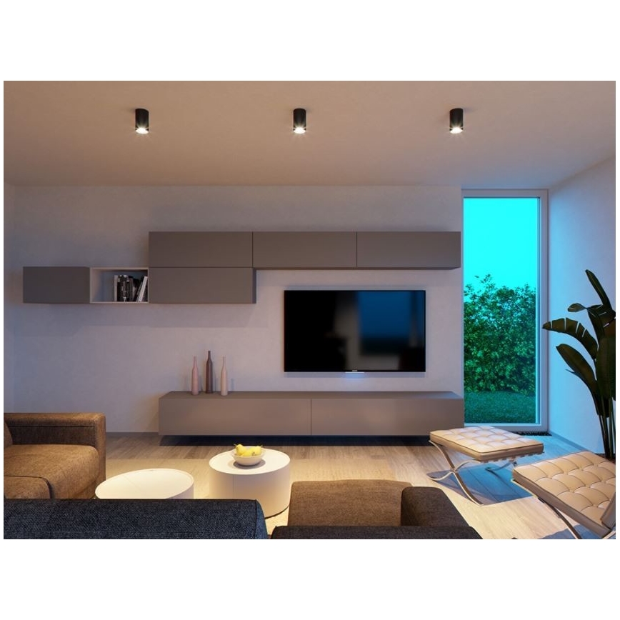 LED2 - LED loftlampe TUBUS LED/9W/230V sort