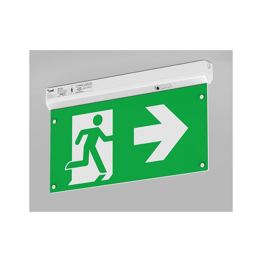 LED2 - LED nødlampe SAFE ALL LED/2W/3,6V 6000K IP40