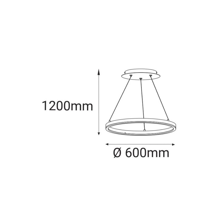 LED2 - LED pendel CIRCLE LED/42W/230V