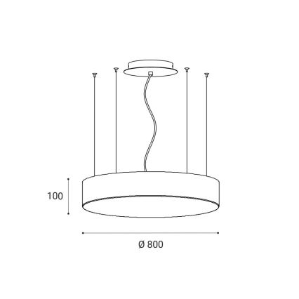 LED2 - LED pendel dæmpbar MONO LED/100W/230V