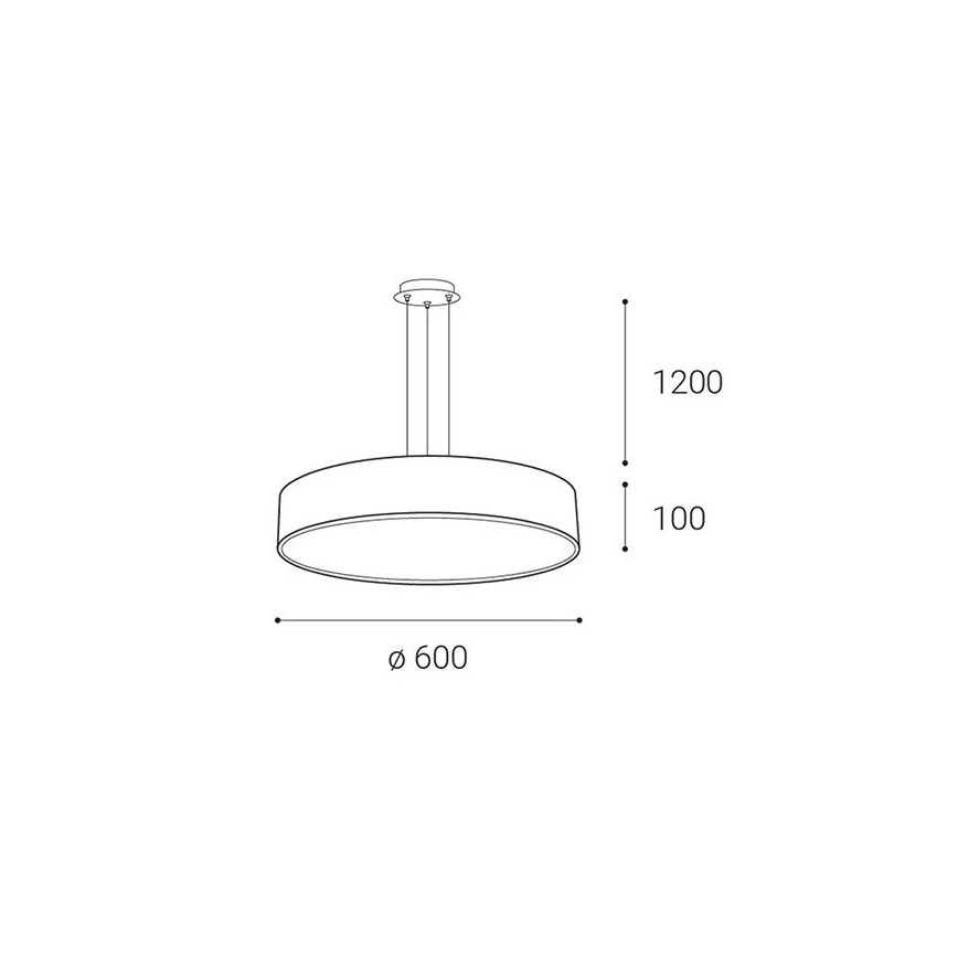 LED2 - LED pendel dæmpbar MONO LED/60W/230V 3000K/4000K hvid