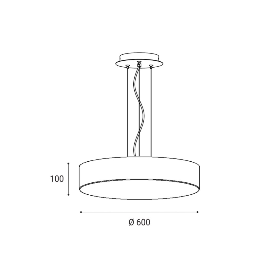 LED2 - LED pendel dæmpbar MONO LED/60W/230V