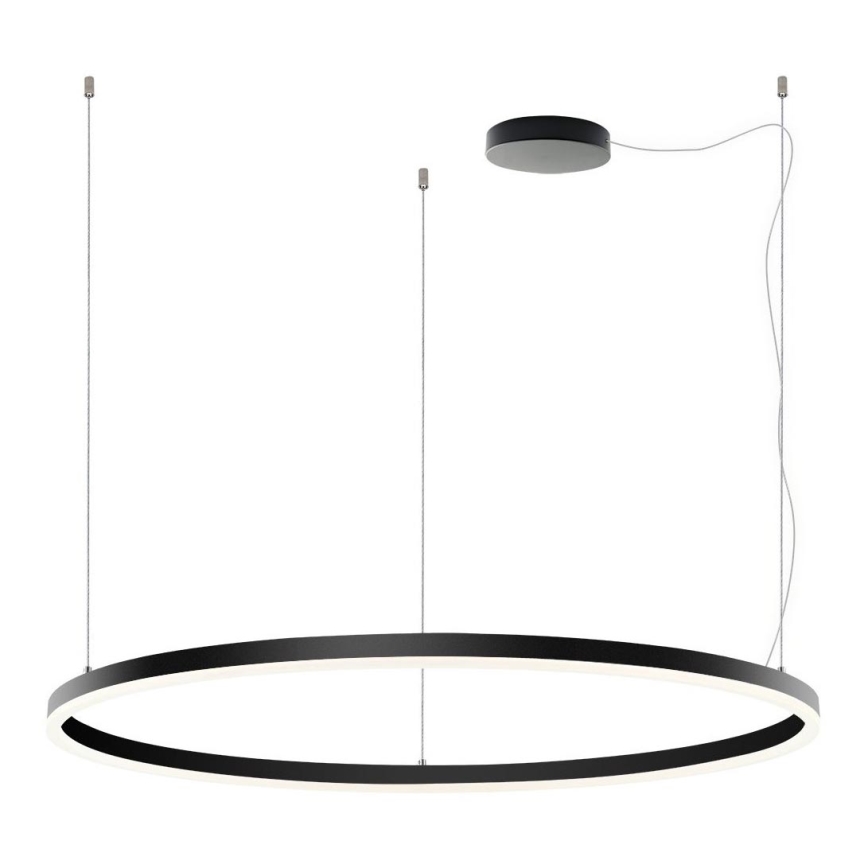 LED2 - LED pendel dæmpbar SATURN LED/80W/230V diameter 100 cm sort