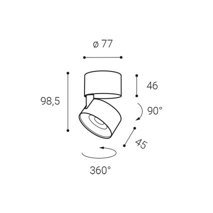 LED2 - LED spotlampe dæmpbar KLIP ON LED/11W/230V