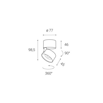 LED2 - LED spotlampe KLIP ON LED/11W/230V