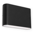 LED2 - LED Udendørs Væglampe FLAT 2xLED/3W/230V IP65 3000K/4000K/5700K sort