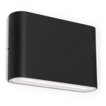 LED2 - LED Udendørs Væglampe FLAT 2xLED/3W/230V IP65 3000K/4000K/5700K sort