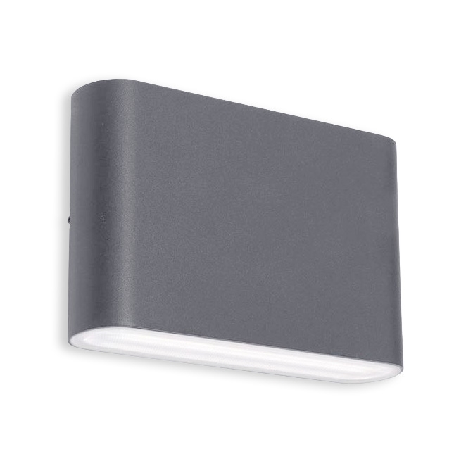 LED2 - LED Udendørs Væglampe FLAT 2xLED/3W/230V IP65 3000K/4000K/5700K sort