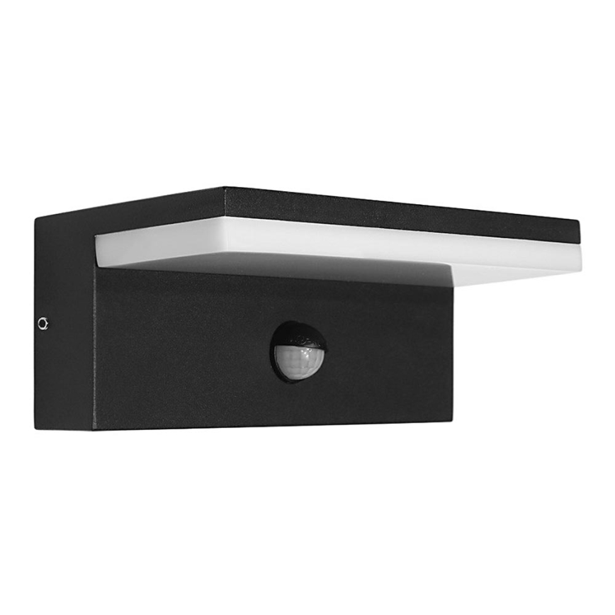 LED2 - LED Udendørs væglampe med sensor HUGO LED/9W/230V IP54 3000K/4000K