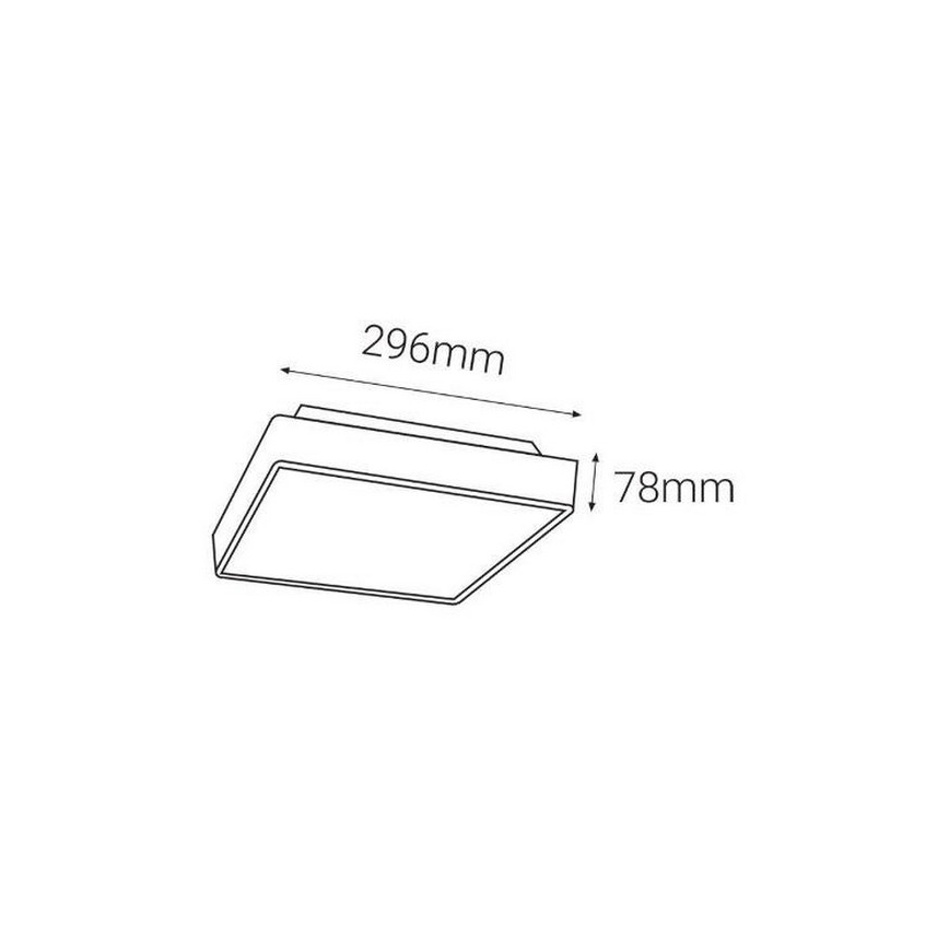 LED2 - LED udendørslampe med sensor SOLO  LED/16W/230V 3000/4000/6500K IP65