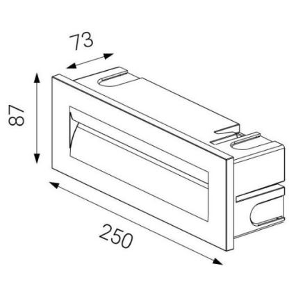 LED2 - Udendørs LED indbygningslampe STEP IN LED/8,5W/230V IP65