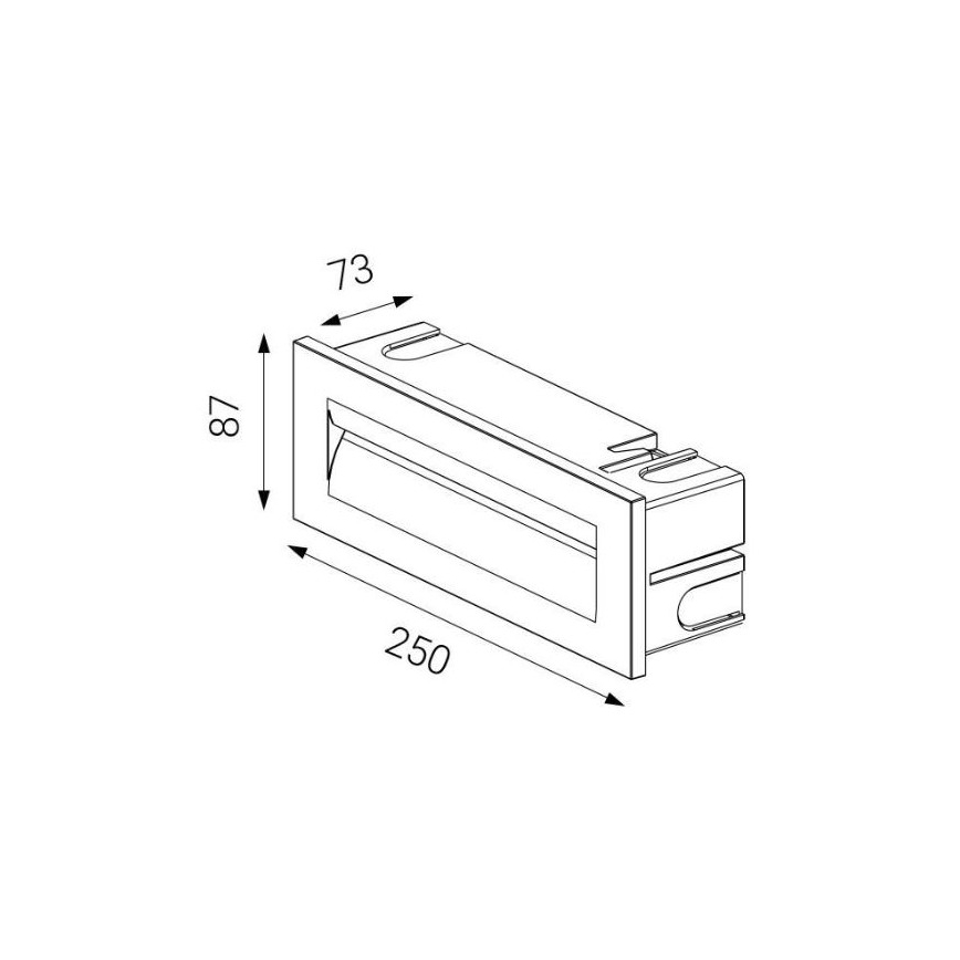 LED2 - Udendørs LED indbygningslampe STEP IN LED/8,5W/230V IP65