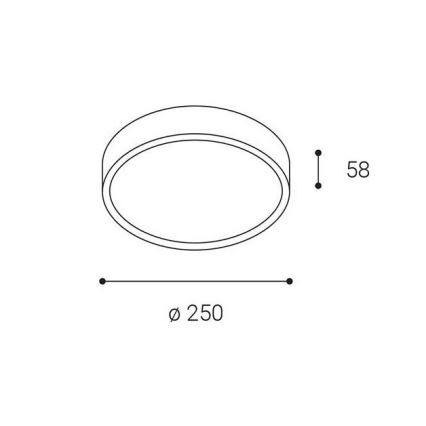 LED2 - Udendørs LED loftlampe MIRA LED/18W/230V IP65 hvid