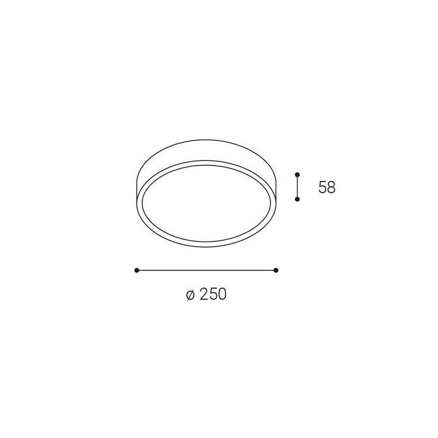 LED2 - Udendørs LED loftlampe MIRA LED/18W/230V IP65 hvid