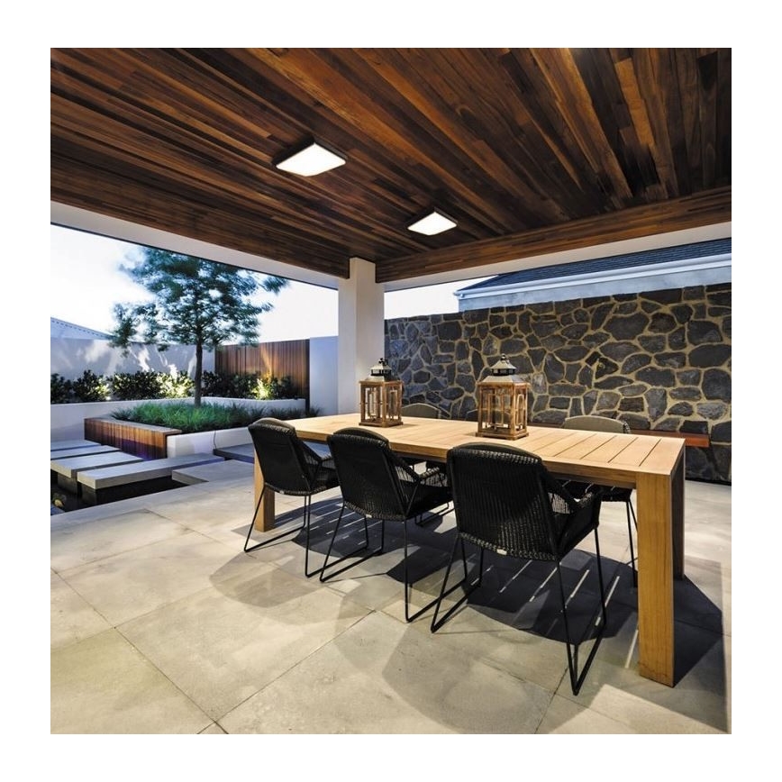 LED2 - Udendørs LED loftlampe QUADO LED/10W/230V antracitgrå IP54