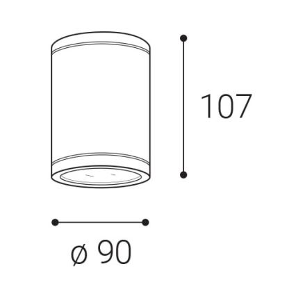 LED2-Udendørs LED spotlampe TUBO LED/10W/230V IP65 3000K/4000K/5700K sort