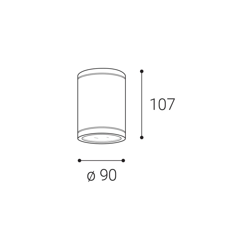 LED2-Udendørs LED spotlampe TUBO LED/10W/230V IP65 3000K/4000K/5700K sort