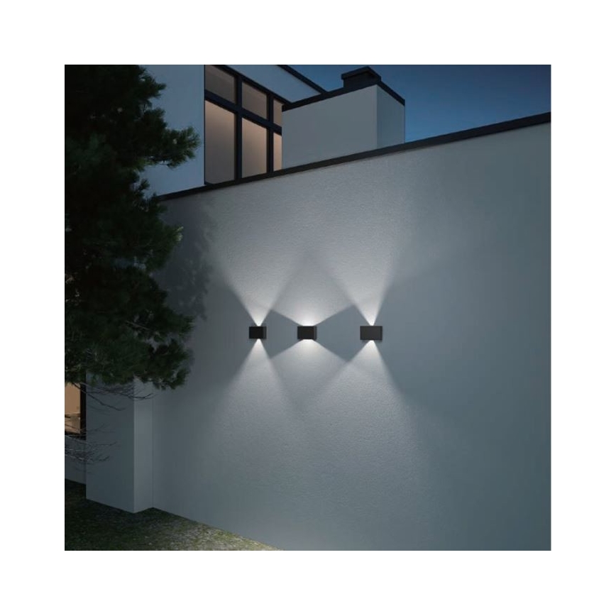 LED2 - Udendørs LED væglampe BLADE 2xLED/12W/230V IP54