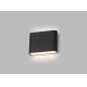 LED2 - Udendørs LED væglampe FLAT 2xLED/3W/230V antracitgrå IP54