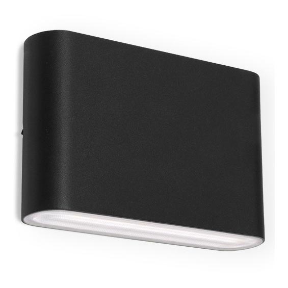 LED2 - Udendørs LED væglampe FLAT 2xLED/3W/230V IP65 3000K/4000K/5700K sort