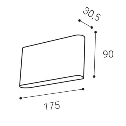 LED2 - Udendørs LED væglampe FLAT 2xLED/3W/230V IP65 3000K/4000K/5700K hvid