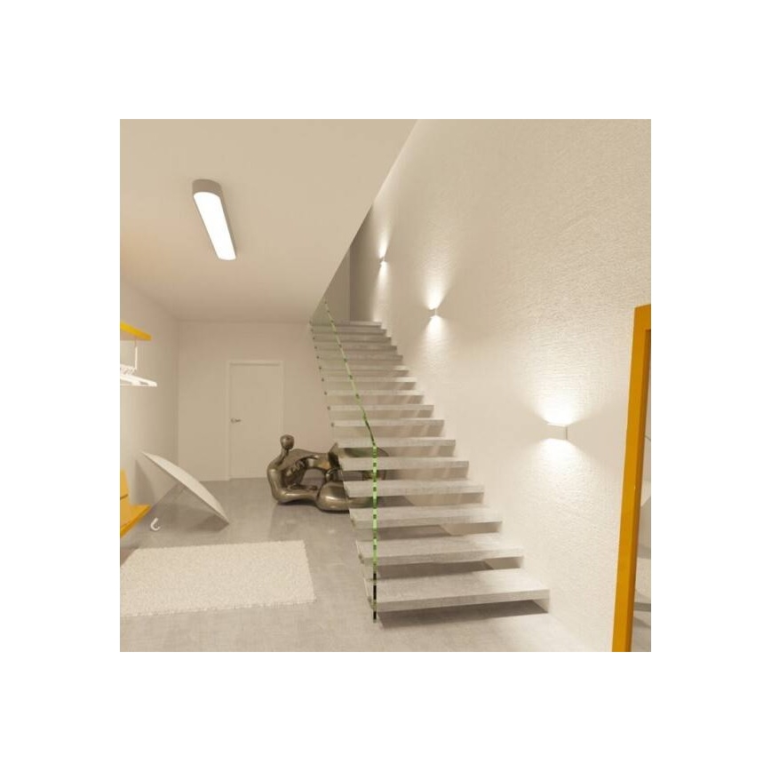 LED2 - Udendørs LED væglampe FLAT 2xLED/5W/230V IP65
