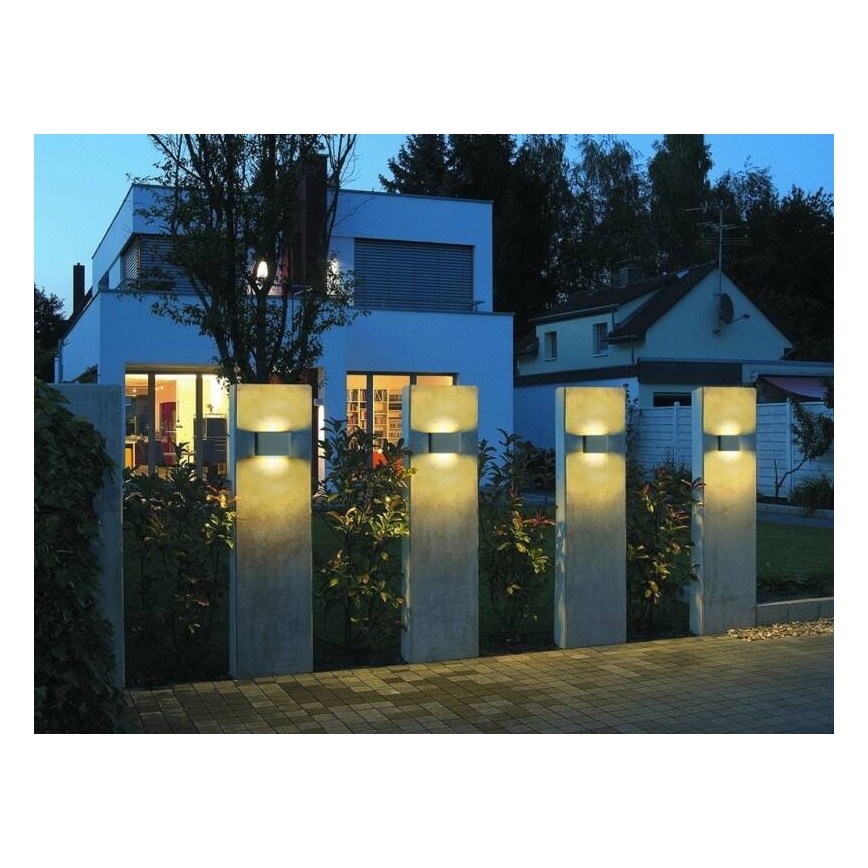 LED2 - Udendørs LED væglampe FLAT 2xLED/5W/230V IP65