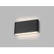 LED2 - Udendørs LED væglampe FLAT 2xLED/6W/230V antracitgrå IP54