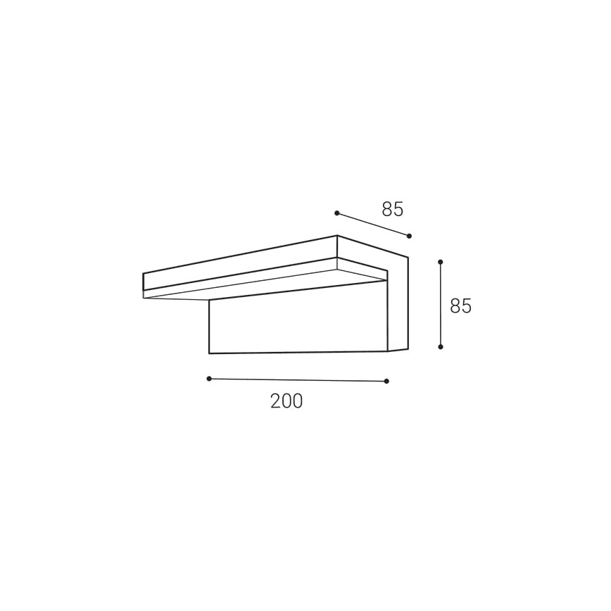 LED2 - Udendørs LED væglampe HUGO LED/9W/230V IP54 3000K/4000K